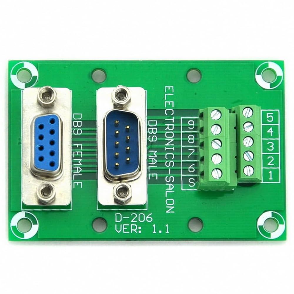 ★希少★ a.depeche ESDER TV board Electronics-Salon D-SUB DB9 Male/Female Header Breakout
